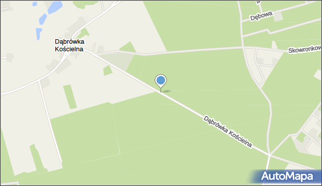 Dąbrówka Kościelna gmina Kiszkowo, Dąbrówka Kościelna, mapa Dąbrówka Kościelna gmina Kiszkowo