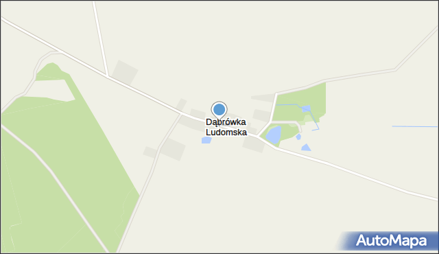 Dąbrówka Ludomska, Dąbrówka Ludomska, mapa Dąbrówka Ludomska