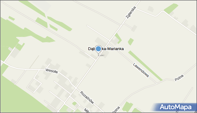 Dąbrówka-Marianka, Dąbrówka-Marianka, mapa Dąbrówka-Marianka