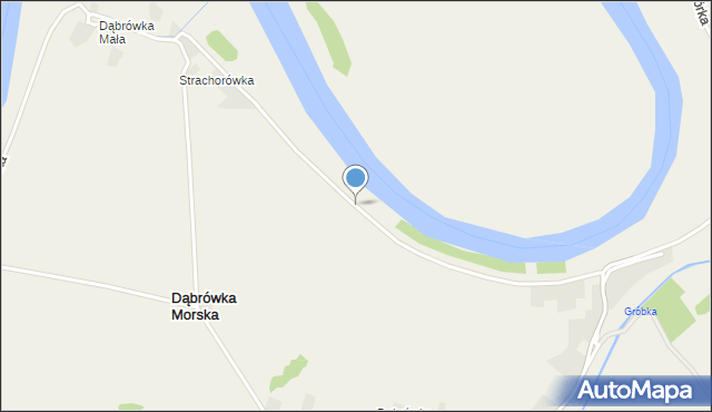 Dąbrówka Morska, Dąbrówka Morska, mapa Dąbrówka Morska