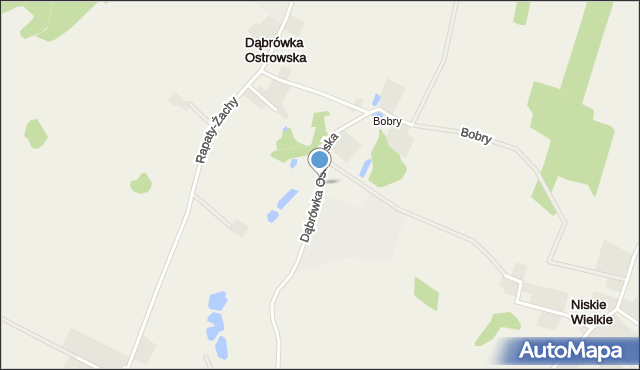 Dąbrówka Ostrowska, Dąbrówka Ostrowska, mapa Dąbrówka Ostrowska