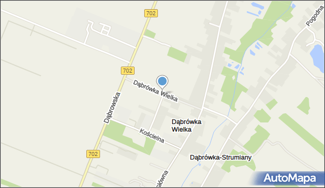 Dąbrówka Wielka gmina Zgierz, Dąbrówka Wielka, mapa Dąbrówka Wielka gmina Zgierz