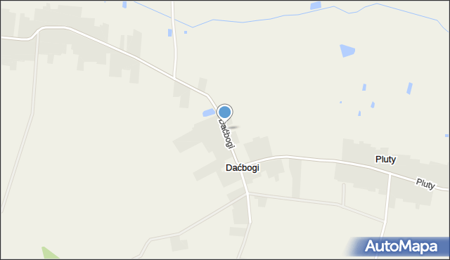 Daćbogi gmina Wiśniew, Daćbogi, mapa Daćbogi gmina Wiśniew