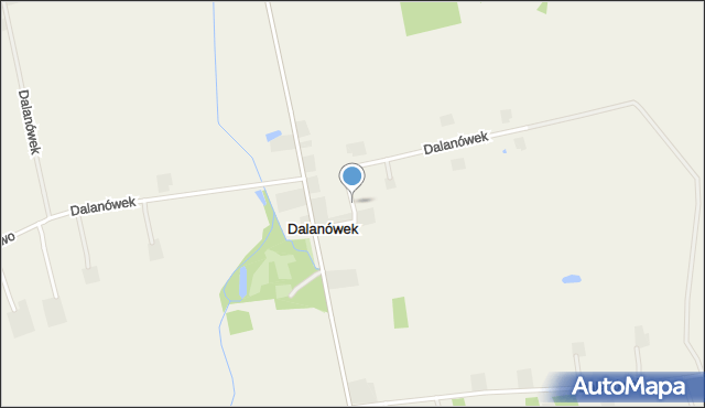 Dalanówek, Dalanówek, mapa Dalanówek