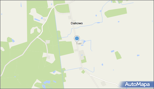 Dalkowo gmina Więcbork, Dalkowo, mapa Dalkowo gmina Więcbork