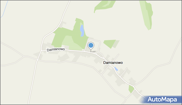 Damianowo, Damianowo, mapa Damianowo