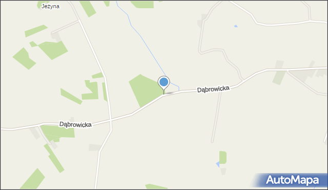 Daniec, Dąbrowicka, mapa Daniec