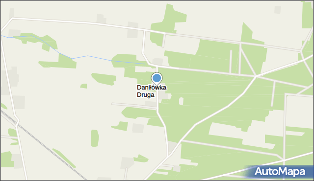 Daniłówka Druga, Daniłówka Druga, mapa Daniłówka Druga