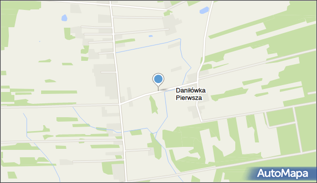 Daniłówka Pierwsza, Daniłówka Pierwsza, mapa Daniłówka Pierwsza