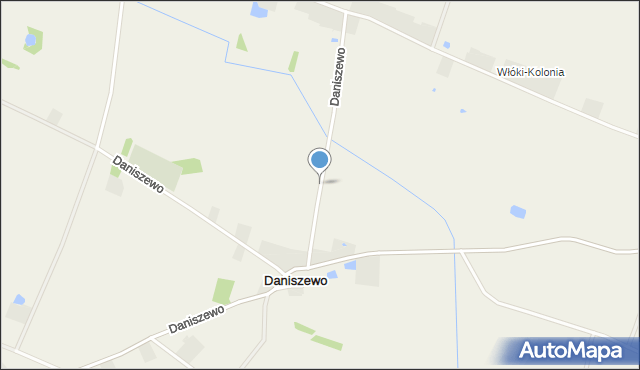 Daniszewo gmina Bulkowo, Daniszewo, mapa Daniszewo gmina Bulkowo