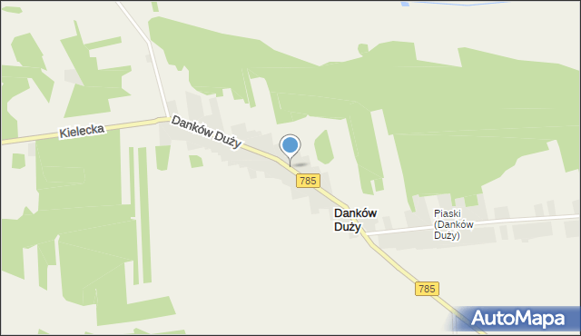 Danków Duży, Danków Duży, mapa Danków Duży