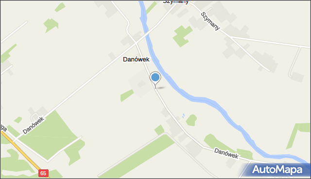 Danówek, Danówek, mapa Danówek