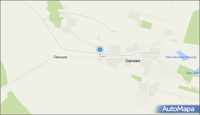 Danowo gmina Goleniów, Danowo, mapa Danowo gmina Goleniów