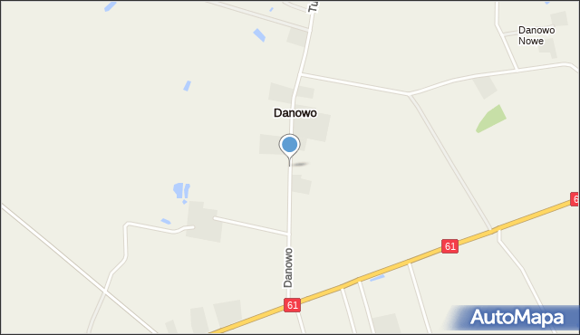 Danowo gmina Rajgród, Danowo, mapa Danowo gmina Rajgród