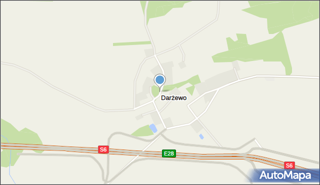 Darżewo gmina Nowa Wieś Lęborska, Darżewo, mapa Darżewo gmina Nowa Wieś Lęborska