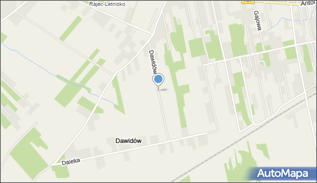 Dawidów gmina Jedlnia-Letnisko, Dawidów, mapa Dawidów gmina Jedlnia-Letnisko