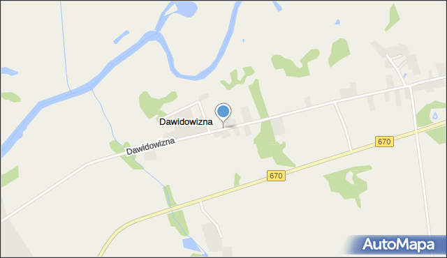 Dawidowizna, Dawidowizna, mapa Dawidowizna