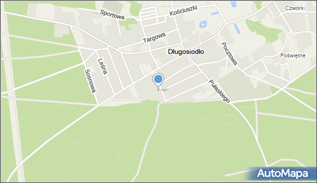 Długosiodło, Dawna Świerczewskiego Karola, gen., mapa Długosiodło