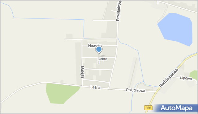 Dobre powiat radziejowski, Dawna 22 Lipca, mapa Dobre powiat radziejowski