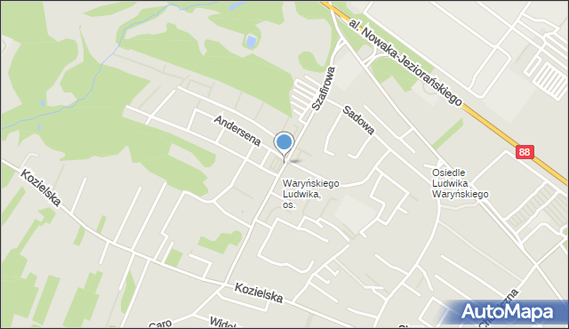 Gliwice, Dawna Żabińskiego Edwarda, mapa Gliwic