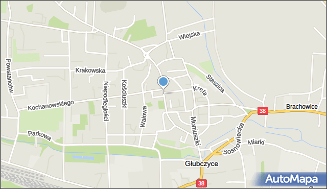 Głubczyce, Dawna , mapa Głubczyce