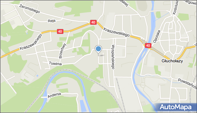 Głuchołazy, Dawna Berlinga Zygmunta, gen., mapa Głuchołazy