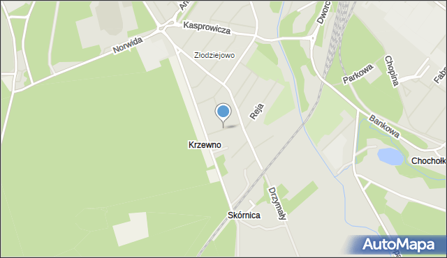 Goleniów, Dąbrowskiej Marii, mapa Goleniów