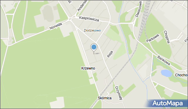 Goleniów, Dawna Kruczkowskiego Leona, mapa Goleniów