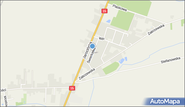 Golina gmina Jarocin, Dawna Świerczewskiego Karola, gen., mapa Golina gmina Jarocin