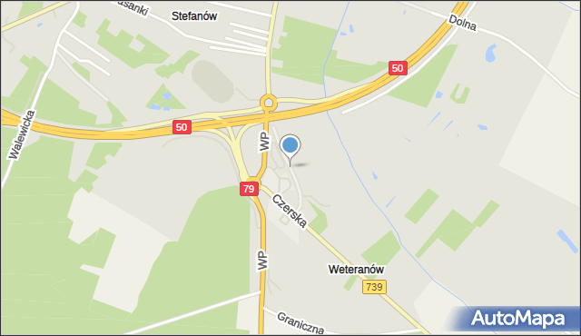Góra Kalwaria, Dawna Batalionu Czwartaków, mapa Góra Kalwaria