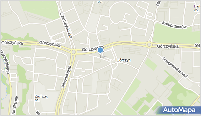 Gorzów Wielkopolski, Daszyńskiego Ignacego, mapa Gorzów Wielkopolski