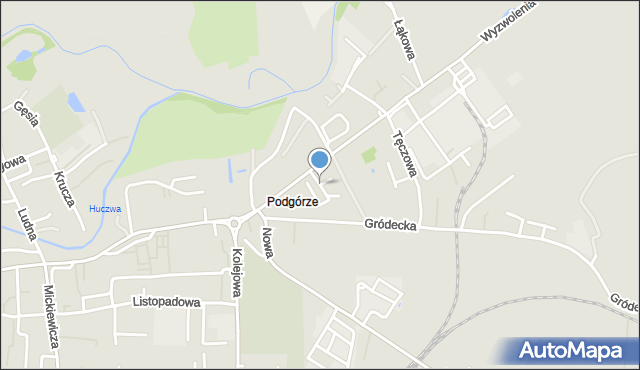 Hrubieszów, Dawna Krasickiego Janka, mapa Hrubieszów