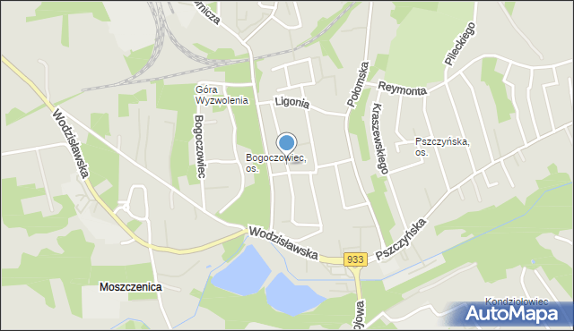 Jastrzębie-Zdrój, Dawna Findera Pawła, mapa Jastrzębie-Zdrój