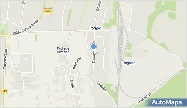 Jawiszowice, Daszyńskiego, mapa Jawiszowice