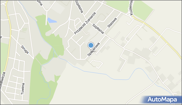 Jawor, Dawna Berlinga Zygmunta, gen., mapa Jawor