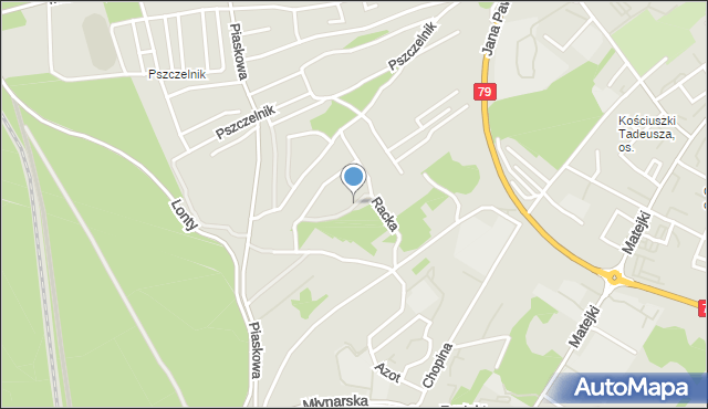 Jaworzno, Dawna Rutkowskiego Henryka, mapa Jaworzno