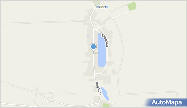 Jeziorki gmina Tuczno, Dawna Świerczewskiego Karola, gen., mapa Jeziorki gmina Tuczno