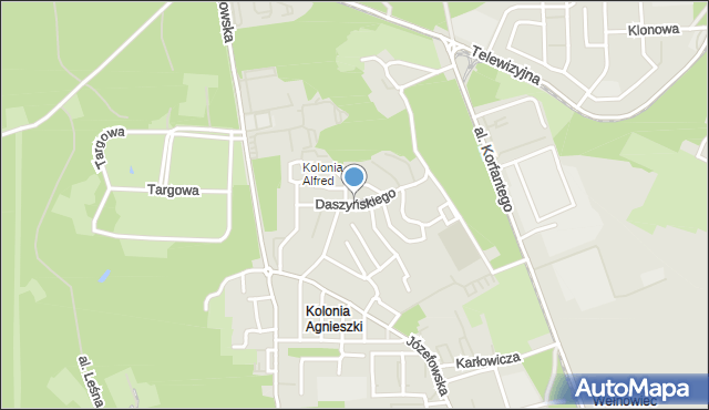 Katowice, Daszyńskiego Ignacego, mapa Katowic
