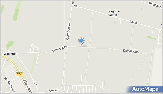 Kielce, Daleszycka, mapa Kielc