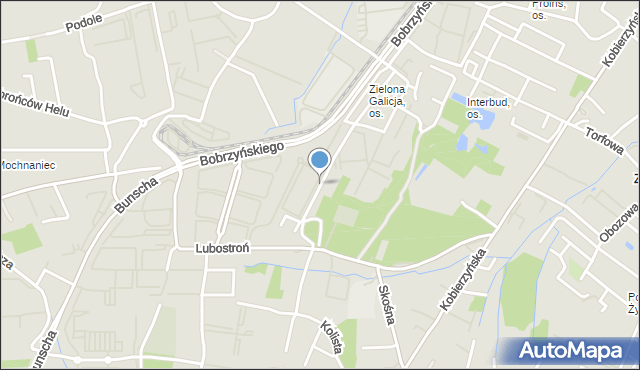 Kraków, Dawna Szwai Jana, mapa Krakowa