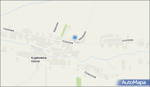Kujakowice Górne, Dawna XXX-lecia, mapa Kujakowice Górne