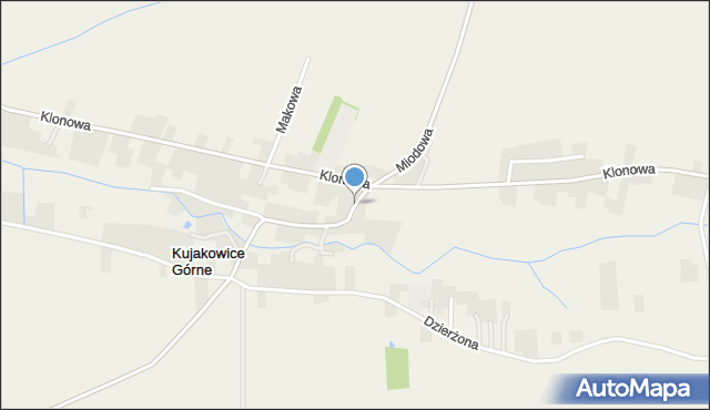 Kujakowice Górne, Dawna 22 Lipca, mapa Kujakowice Górne