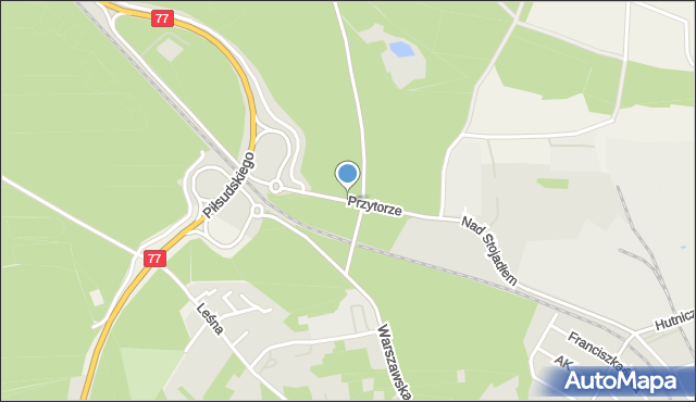 Leżajsk, Dawna Boronia Stanisława, mapa Leżajsk