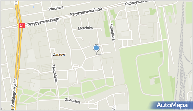 Łódź, Dawna Wandurskiego Witolda, mapa Łodzi