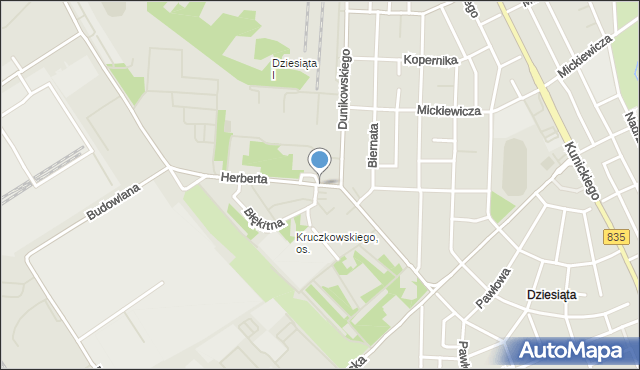 Lublin, Dawna Kruczkowskiego Leona, mapa Lublina