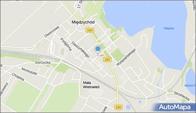 Międzychód, Dawna Kaczmarka Stanisława, mapa Międzychód