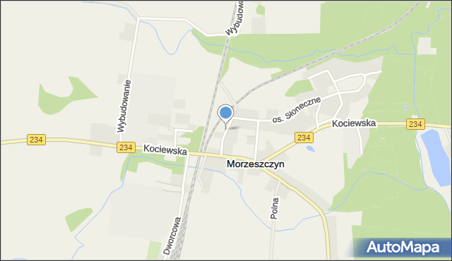 Morzeszczyn, Dawna XXX-lecia PRL, mapa Morzeszczyn