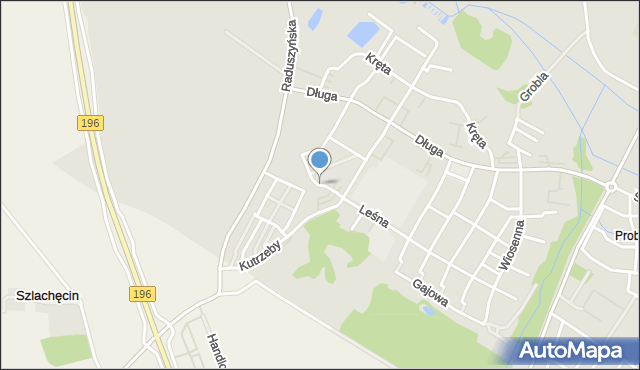 Murowana Goślina, Dawna Kościelna, mapa Murowana Goślina