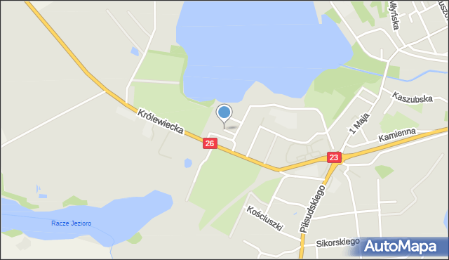 Myślibórz, Dawna Osiedle 20 lecia PRL, mapa Myślibórz