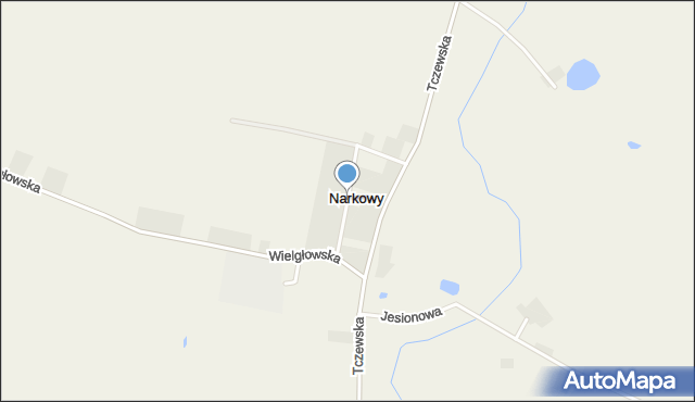 Narkowy, Dąbrowskiego, gen., mapa Narkowy